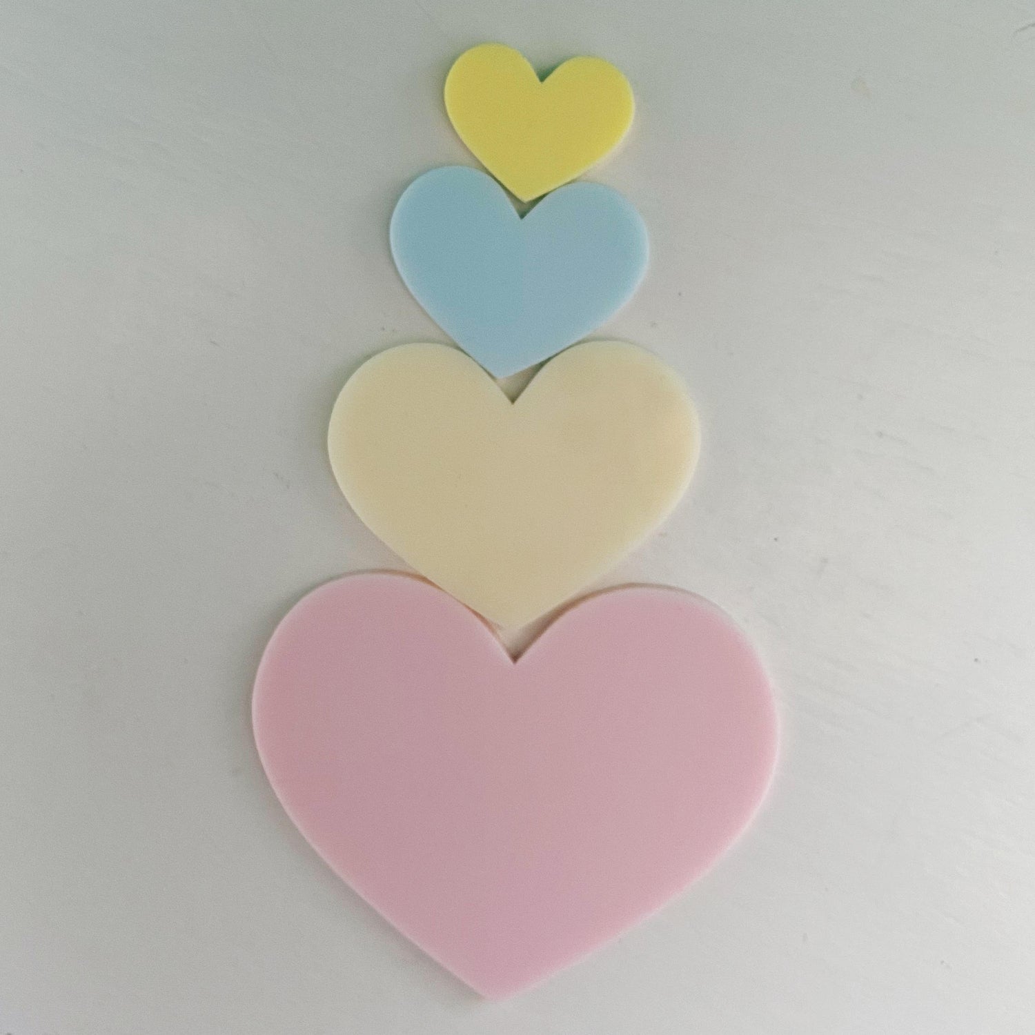Set of Four Heart Templates