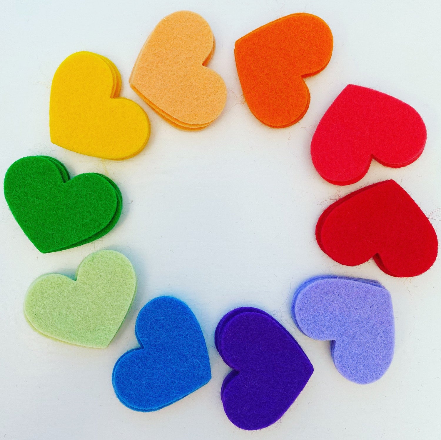 50 Pre-Cut Hearts - CLASSIC Colour Packs