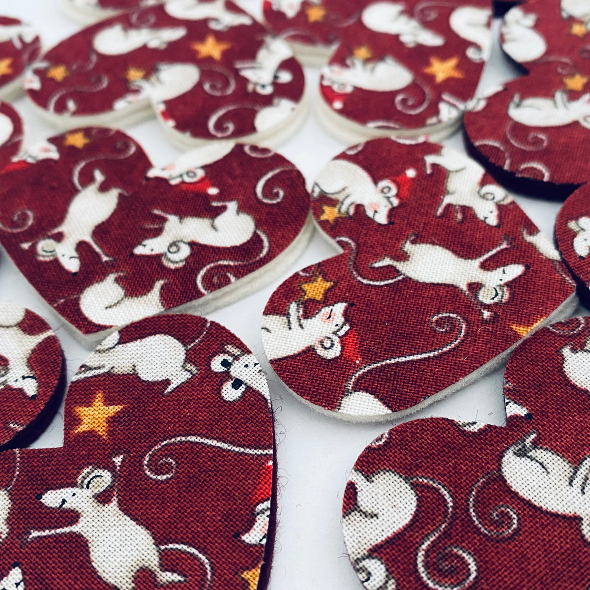 Pre-Cut Hearts - Fabric (Various)