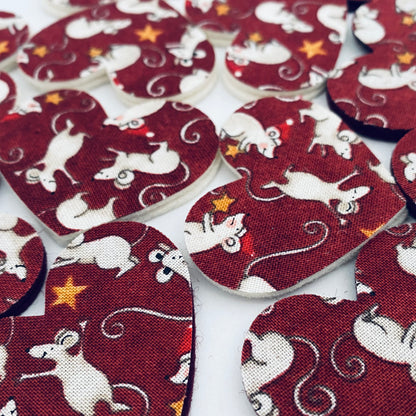 Pre-Cut Hearts - Fabric (Various)