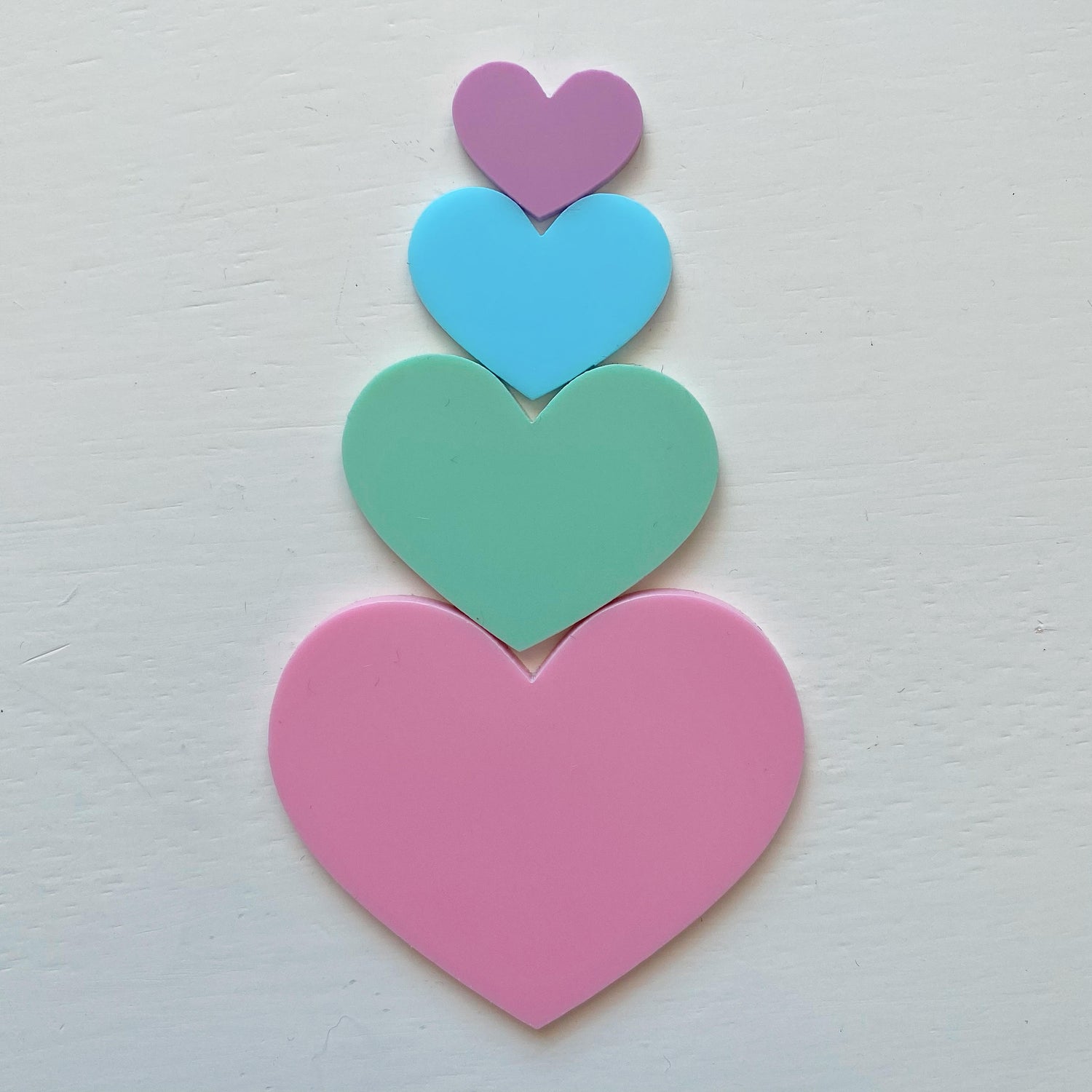 Set of Four Heart Templates