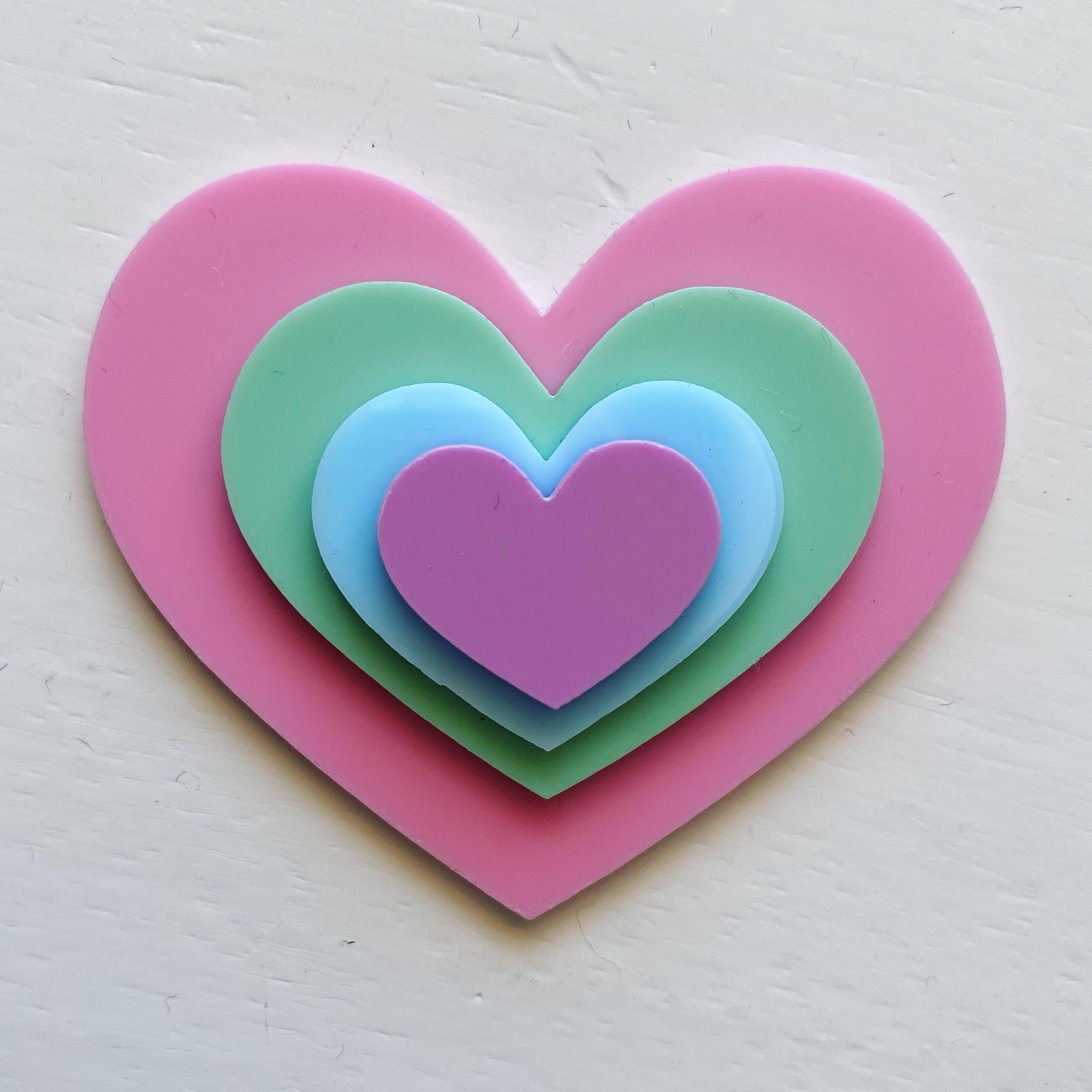 Set of Four Heart Templates