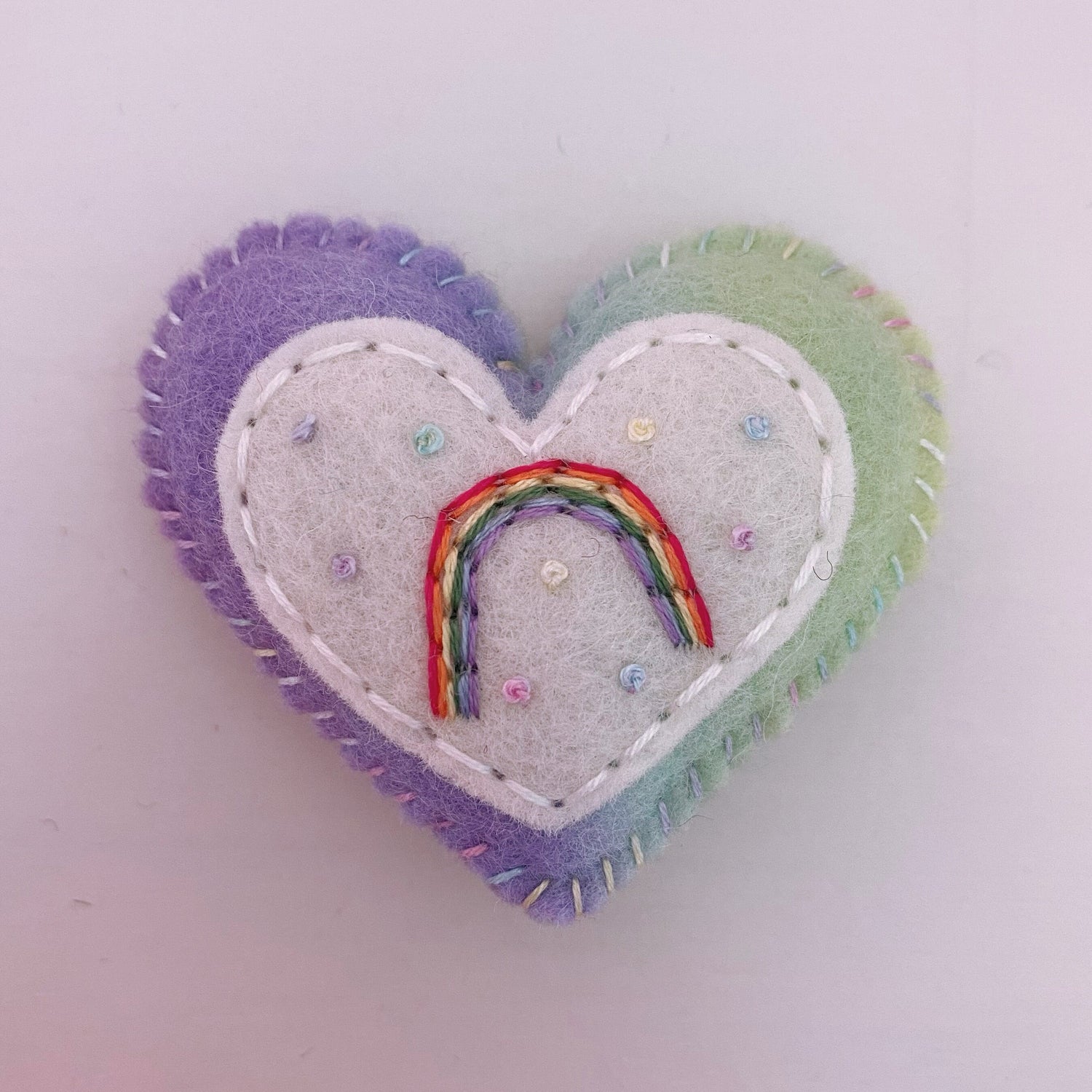 Rainbow Pocket Heart